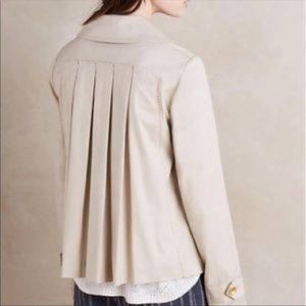 Anthropologie Cartonnier Pleated Jacket